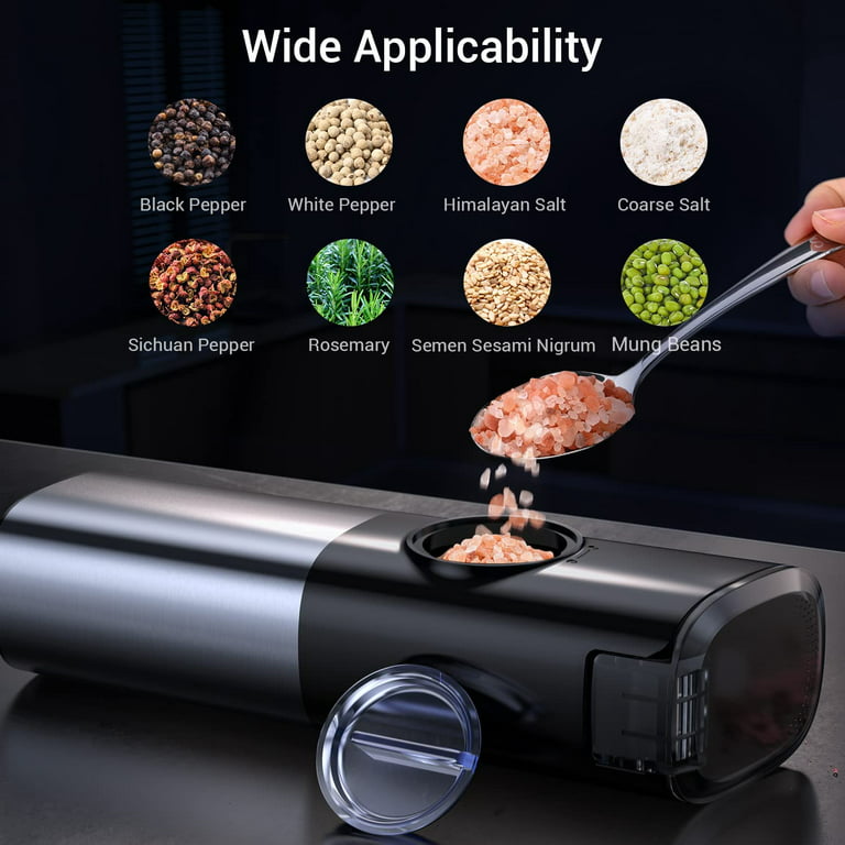 Electric Automatic Pepper and Salt Grinder 🧂 – Red Panda Market