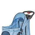 thumbnail image 4 of ZENSTYLE Foldable Pet Stroller for Dogs and Cats 3 Wheels Pet Stroller with Cup Holder Blue, 4 of 9