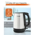 thumbnail image 4 of COMMERCIAL CHEF 1.7L Cordless Stainless Steel Kettle, 4 of 7