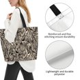 thumbnail image 3 of Naloa Leopard And Zebra1 Tote Bag for Women Large Capacity Shoulder Bag for College Work Travel Shopping, 3 of 8