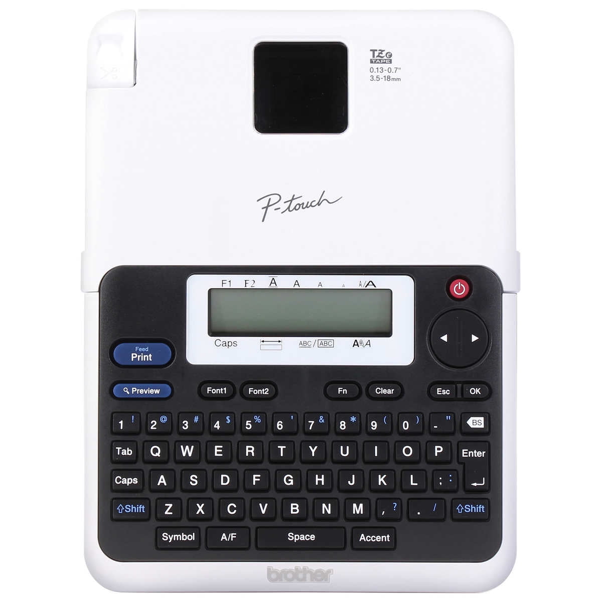 brother p touch label maker shorten label length