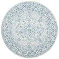 thumbnail image 3 of SAFAVIEH Micro-Loop Britton Floral Bordered Wool Area Rug, Light Blue/Ivory, 5' x 8', 3 of 5