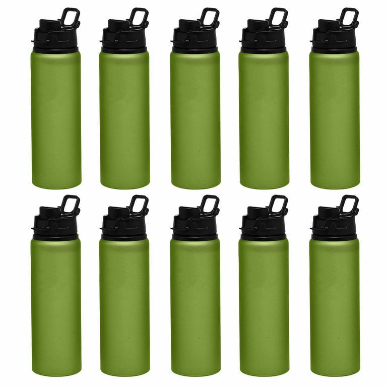 Yinder 16 PCS 20oz Aluminum Water Bottle Bulk Multicolor Reusable Sports  Bottle with Snap Lids Multipack Vacuum Water Flask for Travel Camping