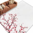 thumbnail image 2 of Rectangle Area Rug 6x9ft,Spring Pink Floral Cherry Blossoms Washable Carpet Non-Slip Runner Accent Rugs Indoor Floor Mat for Bedroom Living Room Decor,Japanese Flowers, 2 of 9