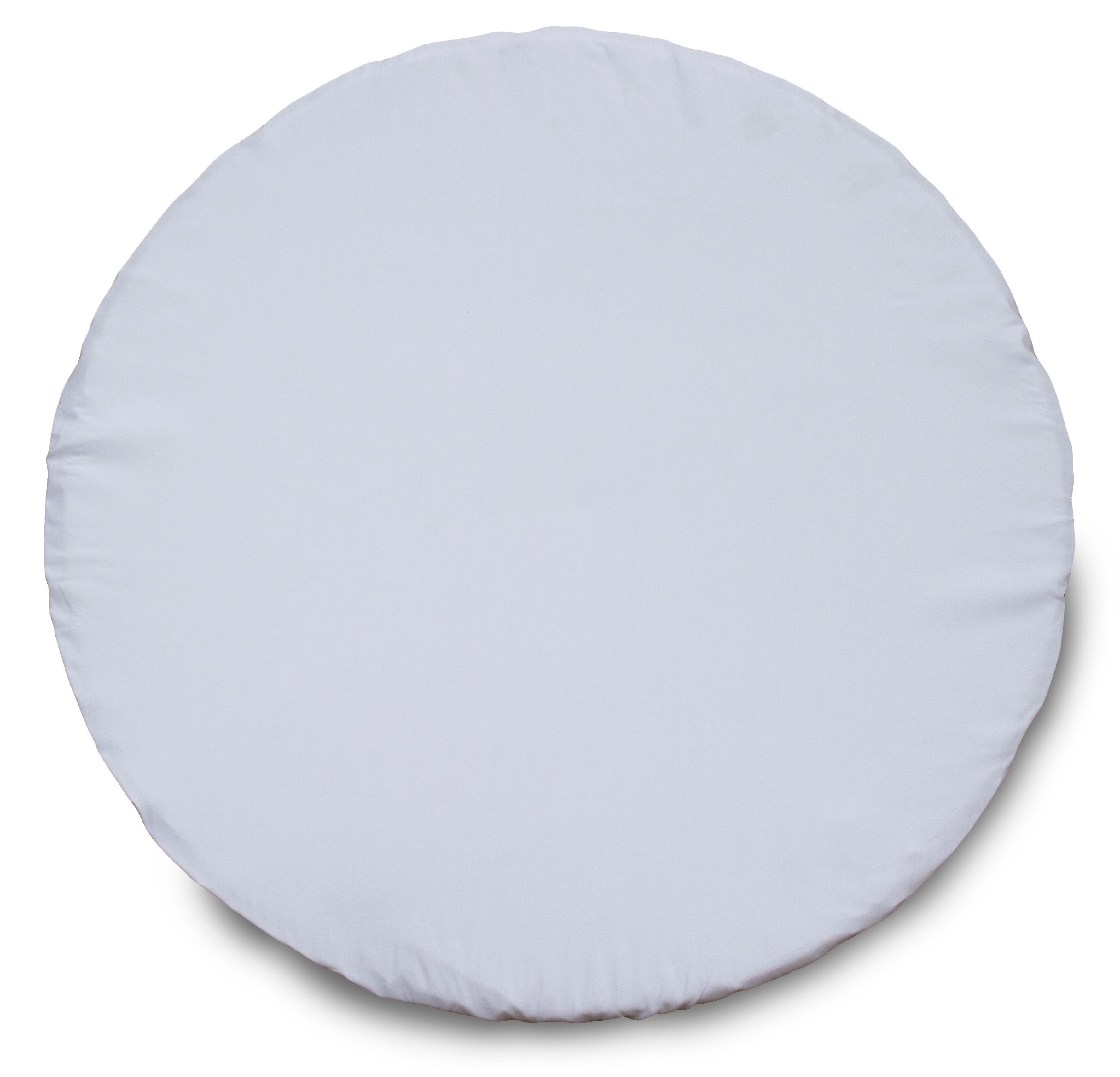 Badger Basket Fitted Bassinet Sheets for Empress Round Baby Bassinets (Set of 2), White, Includes Pad