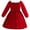Red, variant on XBASW Baby Toddler Girls Christmas Velvet Dresses Fall Winter Long-Sleeved Casual Dresses Solid Color Tunic Shirts Dress for 1-5Y