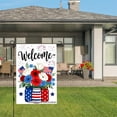 thumbnail image 3 of Welcome Patriotic Flowers In Mason Jars Garden Flag For Home Outdoor Garden Yard Decor 12x18 Inch, 3 of 5