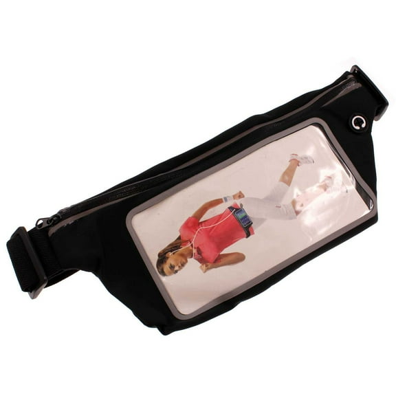 For iPhone 15 Plus - Running Waist Bag Belt Band Sports Gym Workout Case Cover Pouch Reflective