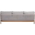thumbnail image 4 of Meridian Furniture Maui Grey Resilient Fabric Outdoor Patio Sofa, 4 of 8