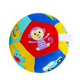 thumbnail image 3 of Bola de tela, juguete de peluche, sonajero educativo, bola suave, Bola de felpa multicolor colorida para habitación de bebé, regalo para bebés de 4 a estilo C Hugo Pelota de peluche, 3 of 9