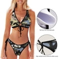thumbnail image 3 of Dreamtimes Cool Camouflage Women Two Piece Swimsuit Sexy Swimwear Triangle Bikini Sets, X-Large, 3 of 7