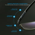 thumbnail image 6 of Blue Light Blocking Glasses for Men,Stylish Half Frame Metal Computer/Gaming/TV/Phone Readers,Lightweight Spring Hinge Eyeglasses Anti Eyestrain/Glare/UV, 6 of 8