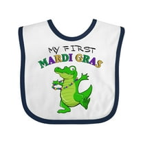 Inktastic My First Mardi Gras-alligator Boys or Girls Baby Bib