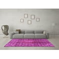 thumbnail image 3 of Ahgly Company Indoor Square Persian Pink Traditional Area Rugs, 6' Square, 3 of 4