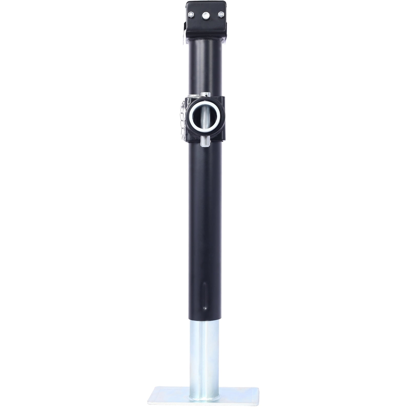 5,000LB Weld-On Swivel Trailer Jack, Heavy Duty Side-Wind Jack with 15.5" Travel & Pipe Mount