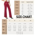 thumbnail image 3 of SNOWSONG Women's 28''/30''/32''/34'' Stretchy Bootcut Dress Pants with Pockets, Tall, Petite, Regular for Office Work Business 1PC Pant Red M, 3 of 6