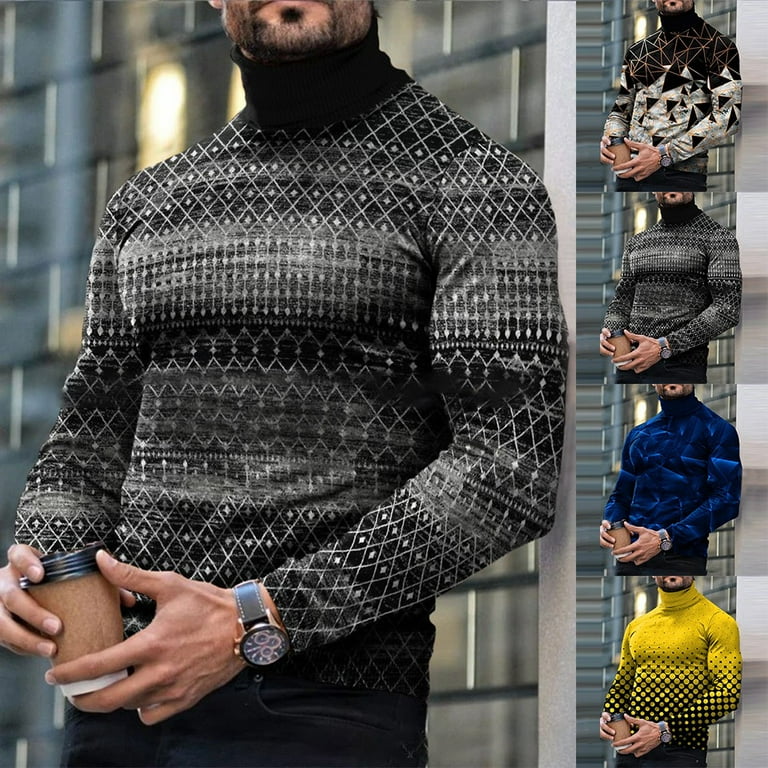 Black turtleneck cheap mens walmart