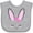 AC-Heather Grey, variant on Inktastic Easter Bunny Girl Face Boys or Girls Baby Bib