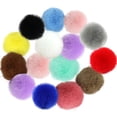 thumbnail image 1 of 30PCS Faux Fur Pom Pom Decorative DIY Soft Fluffy Pompom for Hat Keychain Shoes, 1 of 7