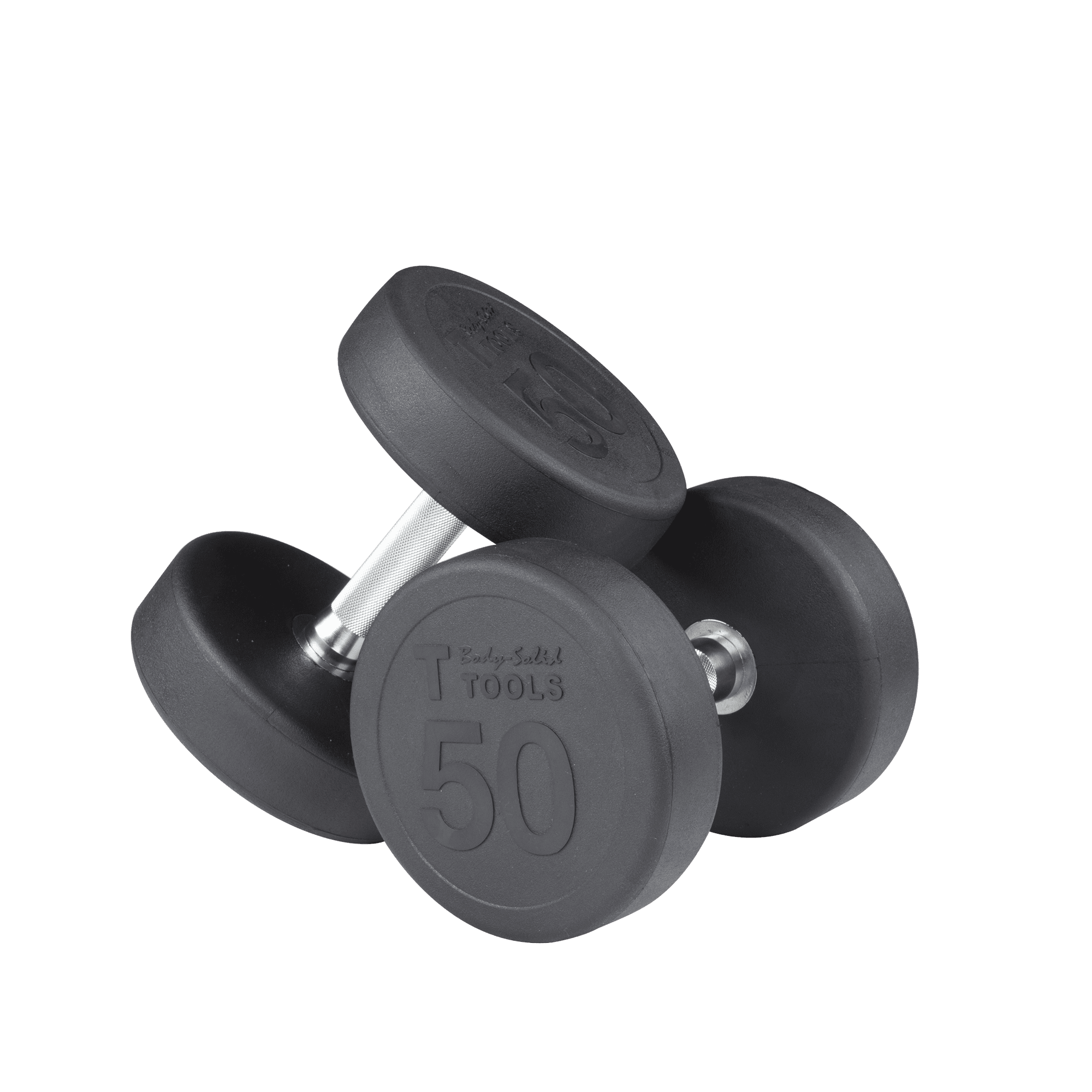 Body Solid SDPS550 Premium Rubber Dumbbell Set - 5-50lbs