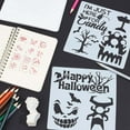 thumbnail image 4 of 5.9 Inch 24 Styles Witches Stencils Reusable Painting Halloween Stencil Plastic Drawing Templates DIY Decorative Pumpkins Ghosts Bats Black Cat Template Crafts for Wood Wall Decor, 4 of 9