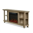 thumbnail image 2 of Real Flame Penrose 58" Slim Solid Wood & Glass Electric Fireplace in Driftwood, 2 of 8