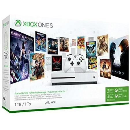 Microsoft Xbox One S 1TB - Starter Bundle: Robot White