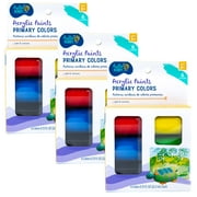 Hello Hobby Acrylic Paint Jars, 3-Pack, 18 Primary Paint Jars