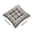 thumbnail image 3 of Virelaxpo Tufted Chair Cushion with Tie Straps 40x40cm Seat Pad for Indoor Outdoor Chairs Soft Polyester Fabric Dining Kitchen Patio, 3 of 6