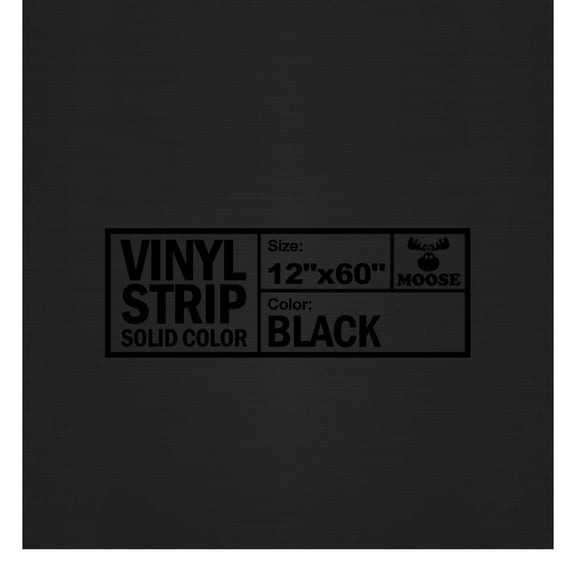 PVC Vinyl Patch Strip for Inflatable Bounce House Repair Commercial Grade, Black, 12" x 60"