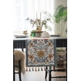 thumbnail image 2 of YGUII Table Runner with Tassels Vintage Luxury Embroidered Floral Table Runners for Dining Living Room Dresser Scarfs, 2 of 5