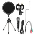 thumbnail image 1 of Microphone 3.5mm Condenser Recording Microphone Computer MIC Set for Karaoke Gaming Podcast Video Conference, 1 of 5