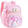Cute Sanrio Kuromi School Bag for Girls 13 Grade with mymelody