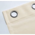 thumbnail image 5 of Cortina Traslúcida MELOCOTTON HOGAR Filtro de Luz solar beige 145 cm x 215 cm con Aros Metálicos, 5 of 5