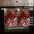 thumbnail image 2 of Cardinal Bird Kitchen Towels Set of 3, Water Absorbent Dish Towel, Poinsettia Pine Cones Berry Flowers Red Plaid Decorative Hand Towels - Quick Drying Cloth for Cooking Baking, 18x28 Inch, 2 of 8