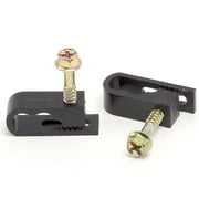 SatelliteSale Dual Flex Cable Clip Black 100 Pcs.