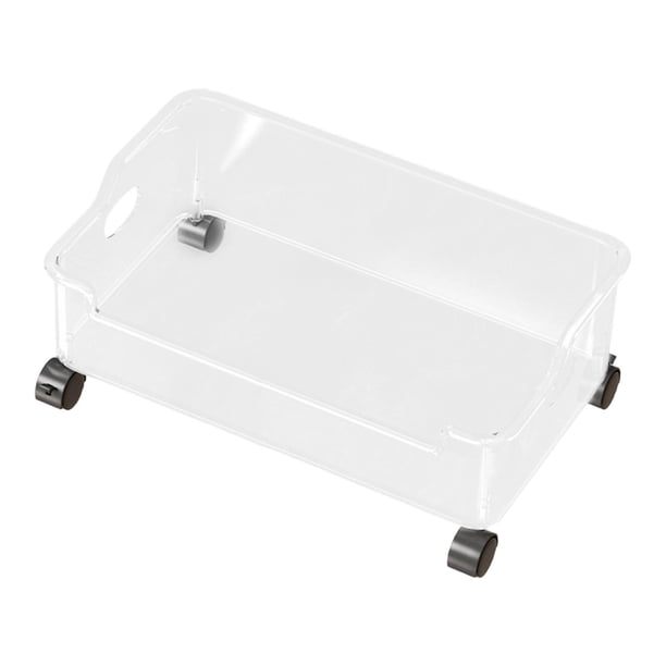 Organizador de Escritorio Archivador Bajo Mesa Carrito Móvil Caja Contenedor Almacenaje Plástico PP con Ruedas Adecuado para Oficina Biblioteca Aula