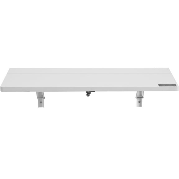 KFFKFF Wall-Hanging Foldable Desk, 31.5" x 19.69" Space-Saving Drop-Leaf Table, Floating Workstation with Metal Support, Versatile Fold-Up Desk for Compact Areas, Ideal for Home Office