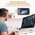 thumbnail image 2 of Émetteur et Récepteur Bluetooth 5.0 avec Écran LCD 2 en 1 Visualisation Portable Adaptateur Bluetooth, 2 of 6