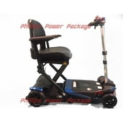 Enhance Mobility - The Transformer - Electric Folding Scooter - 4-Wheel - Blue