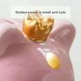 thumbnail image 6 of MKLZ Piggy Bank for Girls, Small Pink Ceramic Children Money Coin Saving Bank, 6 of 6