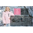 thumbnail image 4 of Kids Girls Winter Ski Jacket Fleece Lined Windproof Waterproof Jackets Removable Hood, 4 of 8