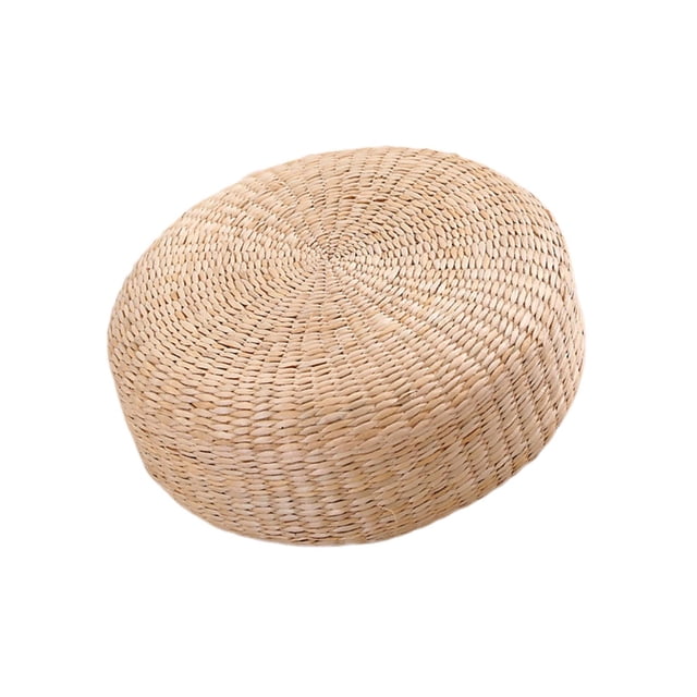 stanreset Coussin de Sol Tatami Mat Paille Tissée Fait Main Coussin de Siège 40x20cm