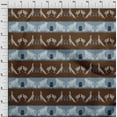 thumbnail image 3 of oneOone Cotton Poplin Fabric Stripe|Bird & Monkey Ikat Print Fabric BTY 56 Inch Wide, 3 of 4