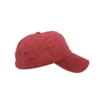 thumbnail image 3 of Top Headwear Pigment Dyed Low Profile Dad Hat 100% Cotton, Burgundy, 3 of 4