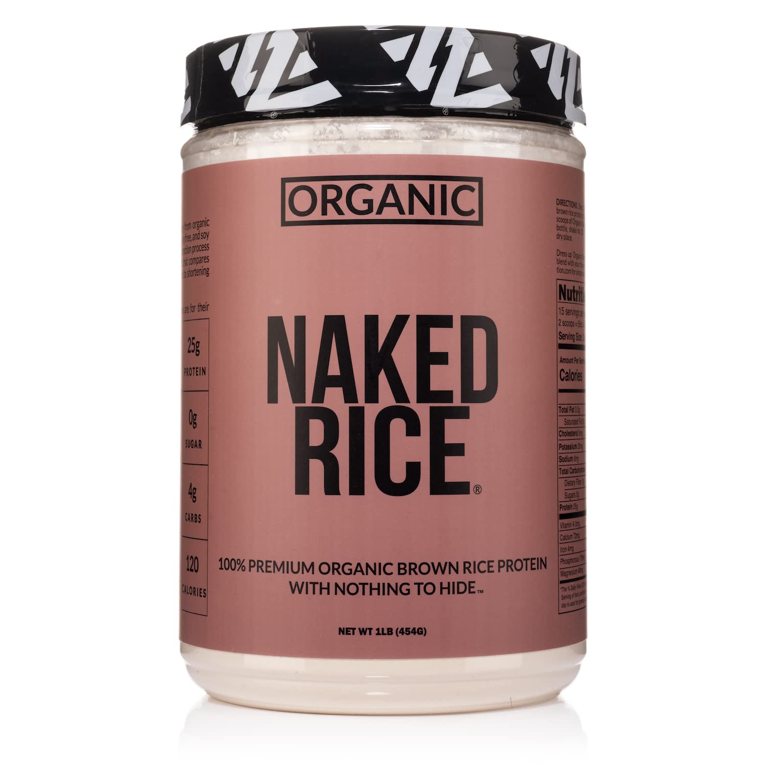 Naked Rice 1LB Organic Brown Rice Protein Powder Vegan Protein