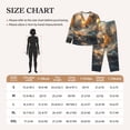 thumbnail image 4 of Pajamas for Women Set - Stormy Ocean Vortex Comfy Long Sleeve Button Up Pajama Sets for Women 2 Piece, Soft Sleepwear Nightwear Pjs Lounge Sets for Women with Pockets, 4 of 6