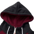 thumbnail image 5 of Evdexr Mens Zip Up Hoodie Long Sleeve Hooded Sweatshirt with Pockets 2026 Winter Trendy Athletic Jacket Slim Fit Lightweight Color Block Hoodies L, 5 of 6