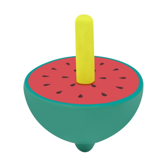 A Wooden Manual Color Rotating Fruit Top Toy For Children Kindergarten Hand Spinner Toy