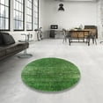 thumbnail image 4 of Ahgly Company Machine Washable Indoor Rectangle Industrial Modern Green Apple Green Area Rugs, 2' x 5', 4 of 7